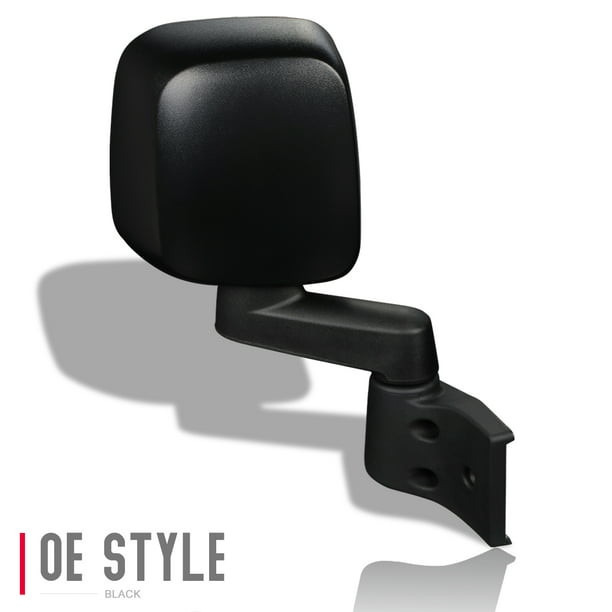 Manual Folding CH1321234 Textured Passenger Side View Mirror for 2003-2004 Jeep Wrangler 